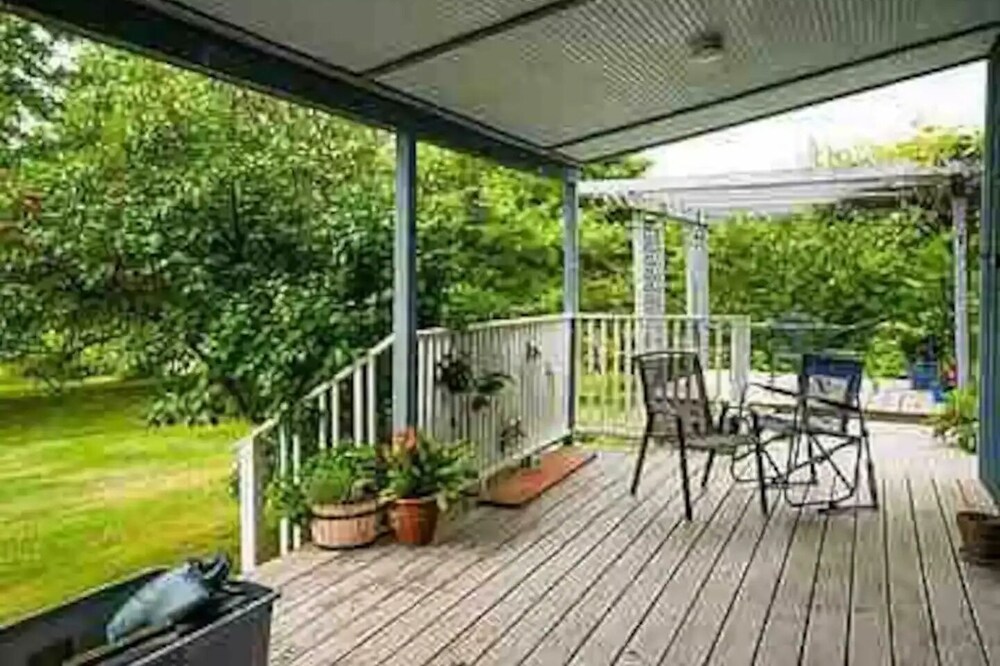 Hill top home located on 30 acres with privacy and surrounding natural beauty.