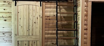 Secluded cabin with loft near a creek.  Perfect get a way for relaxation.