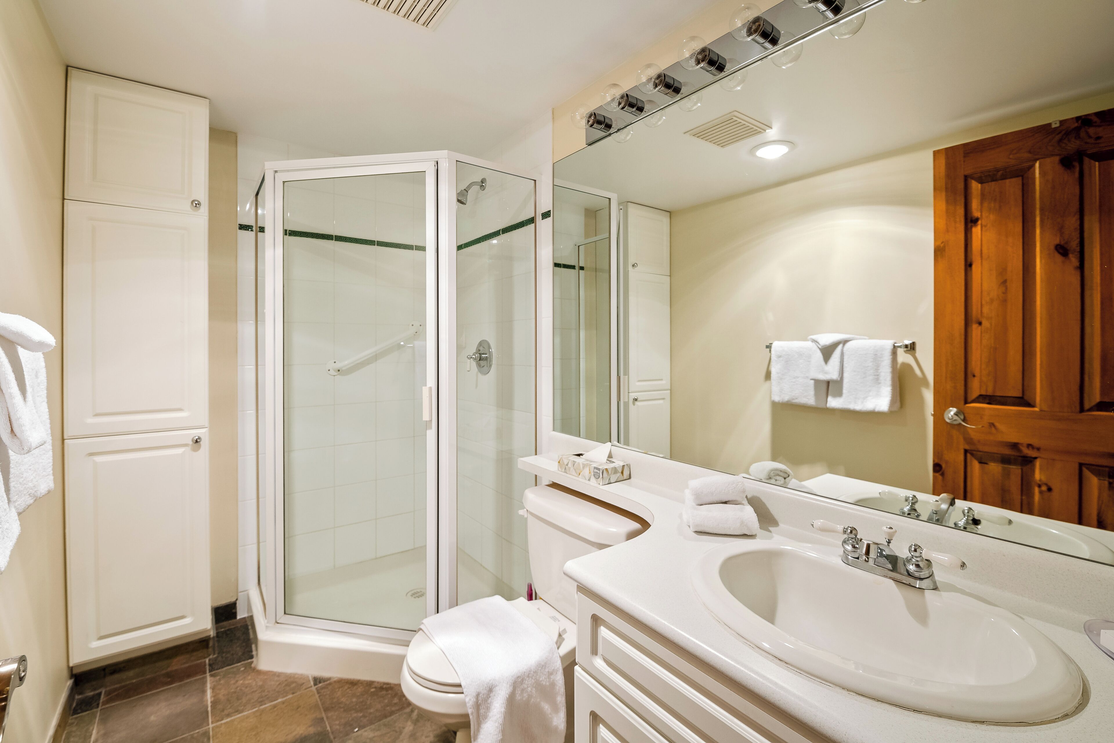 Shower, hair dryer