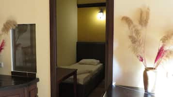 Memory-foam beds, individually decorated, desk, laptop workspace