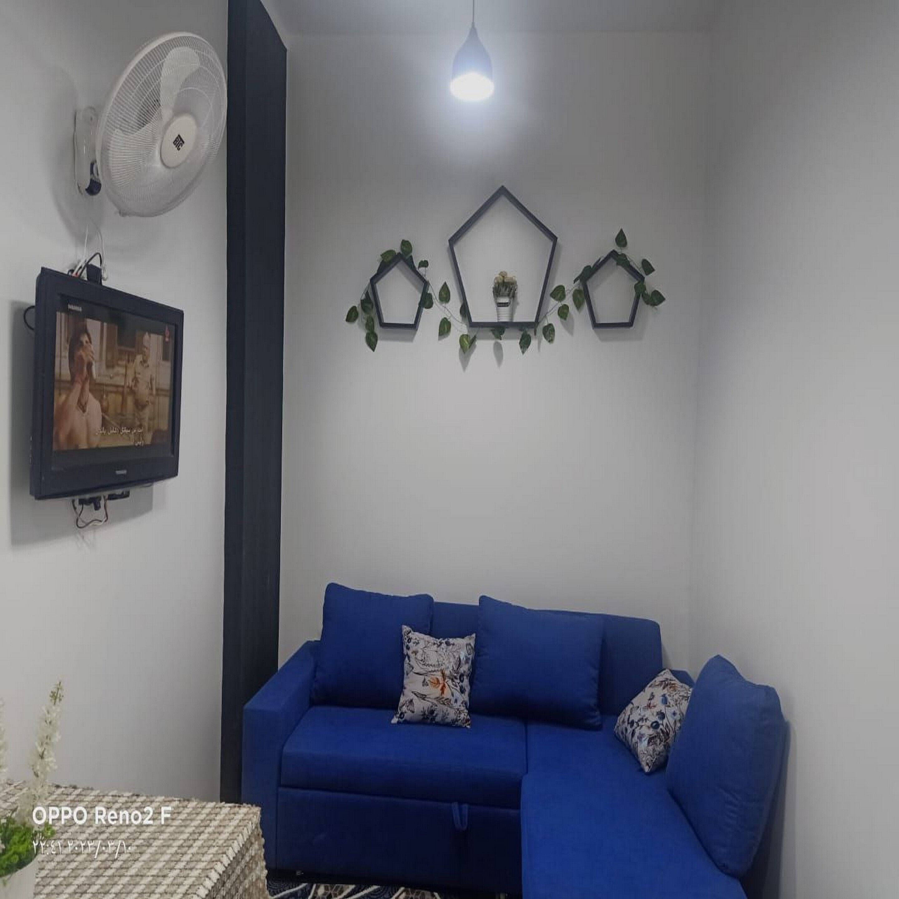 city apartment | living area | 47-inch lcd tv with satellite channels, tv