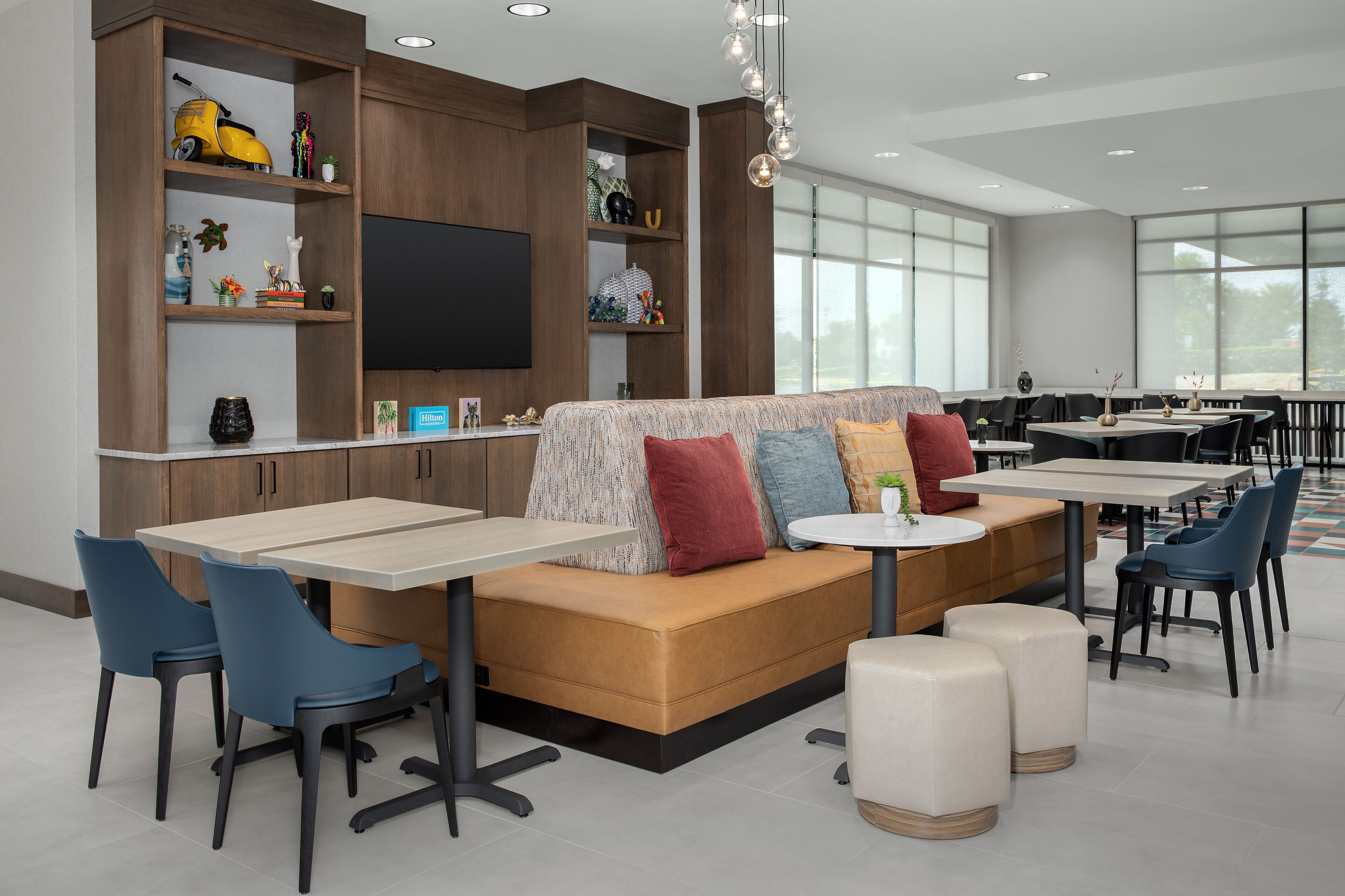 Sala de estar en el lobby