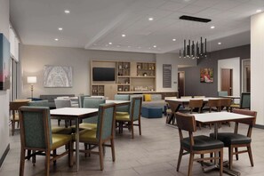 Free daily buffet breakfast