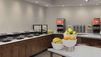 Free daily buffet breakfast