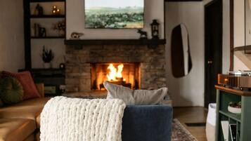 Téléviseur connecté, foyer, jeux vidéo, lecteur de DVD