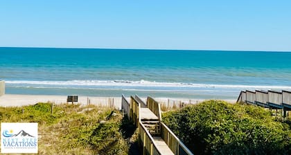 Fully Renovated Oceanfront - Private Beach Access - Sleeps 8 - Dog Friendly