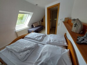 1 bedroom, iron/ironing board, travel crib, free WiFi