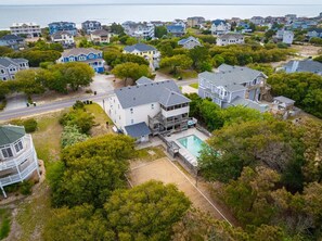 Exterior - Less than 5min Walk to Beach with Pool, Fire Pit (Corolla)