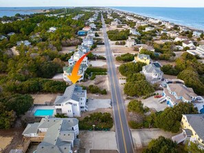 Exterior - Less than 5min Walk to Beach with Pool, Fire Pit (Corolla)