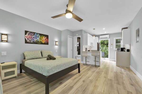 1 sovrum, strykjärn/strykbräda, gratis wi-fi och sängkläder