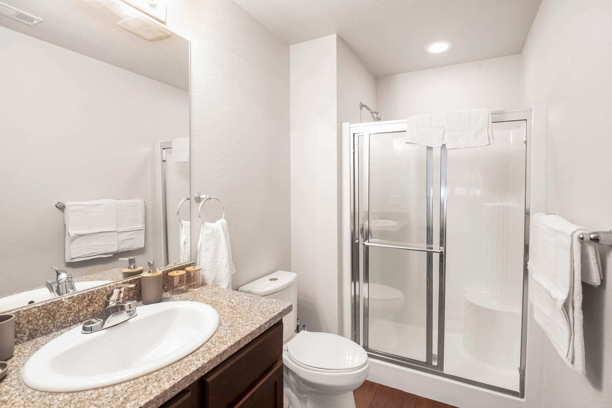 Shower, towels