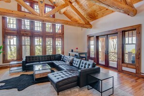 TV, caminetto, impianto stereo