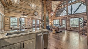 Interior - Paradise Creek - Creek Front | Perfect for Families | Hot Tub (Epworth)