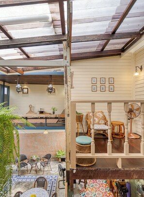 Familien-Doppelzimmer | Terrasse/Patio