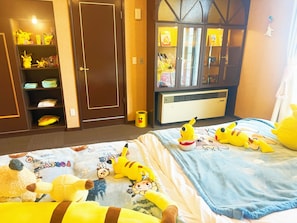 Family Twin Room | Gebar bulu kapas, dihias secara berasingan, cadar katil