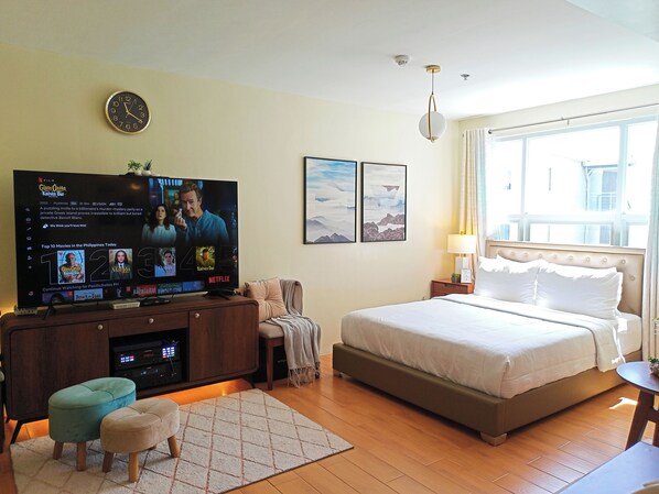 1 bedroom, iron/ironing board, free WiFi, bed sheets - Cozy, Stylish, Resort-like Suite Near Samal Island! (Davao City)
