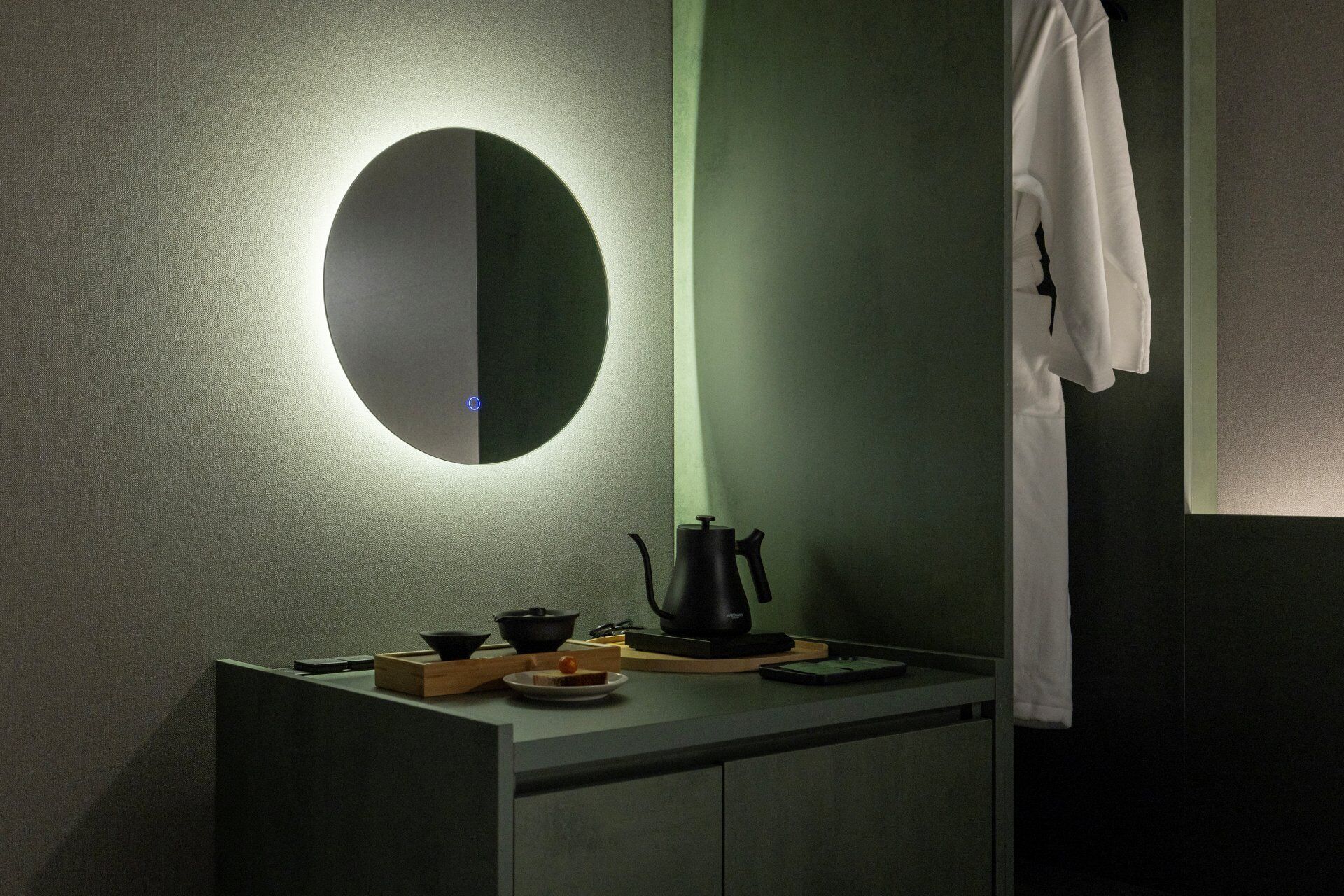 Massage Chair Room | Down comforters, desk, laptop workspace, free WiFi