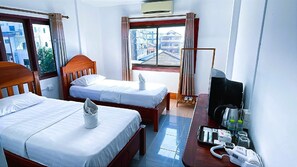 Basic Double or Twin Room | Blackout curtains, free WiFi, bed sheets