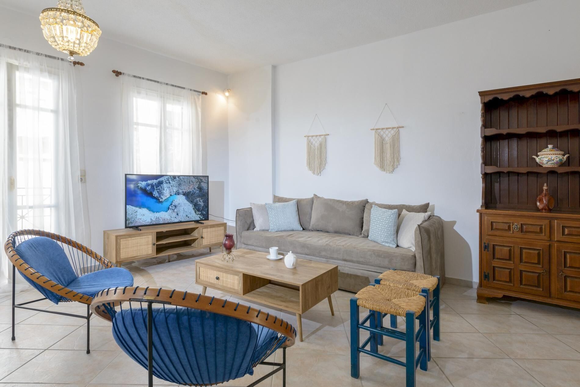 Departamento (2 Bedrooms) | Área de sala de estar | Smart TV 