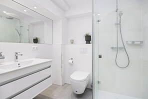 Shower, hair dryer