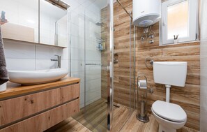 Shower, hair dryer