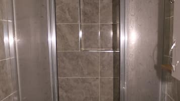 Shower, hydromassage showerhead, hair dryer, slippers