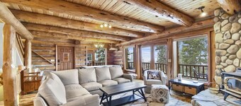New Listing! Stunning Log Cabin 10 Mile Views Hot Tub