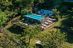 Pool - La Nocciola - Villa with private pool in Montefiore Conca, Emilia-Romagna (Montefiore Conca)