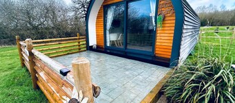 1-bed pod Cabin in Beautiful Surroundings Wrexham