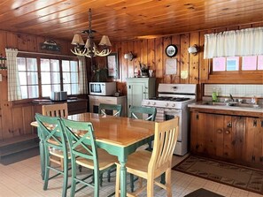 Fridge, microwave, coffee/tea maker