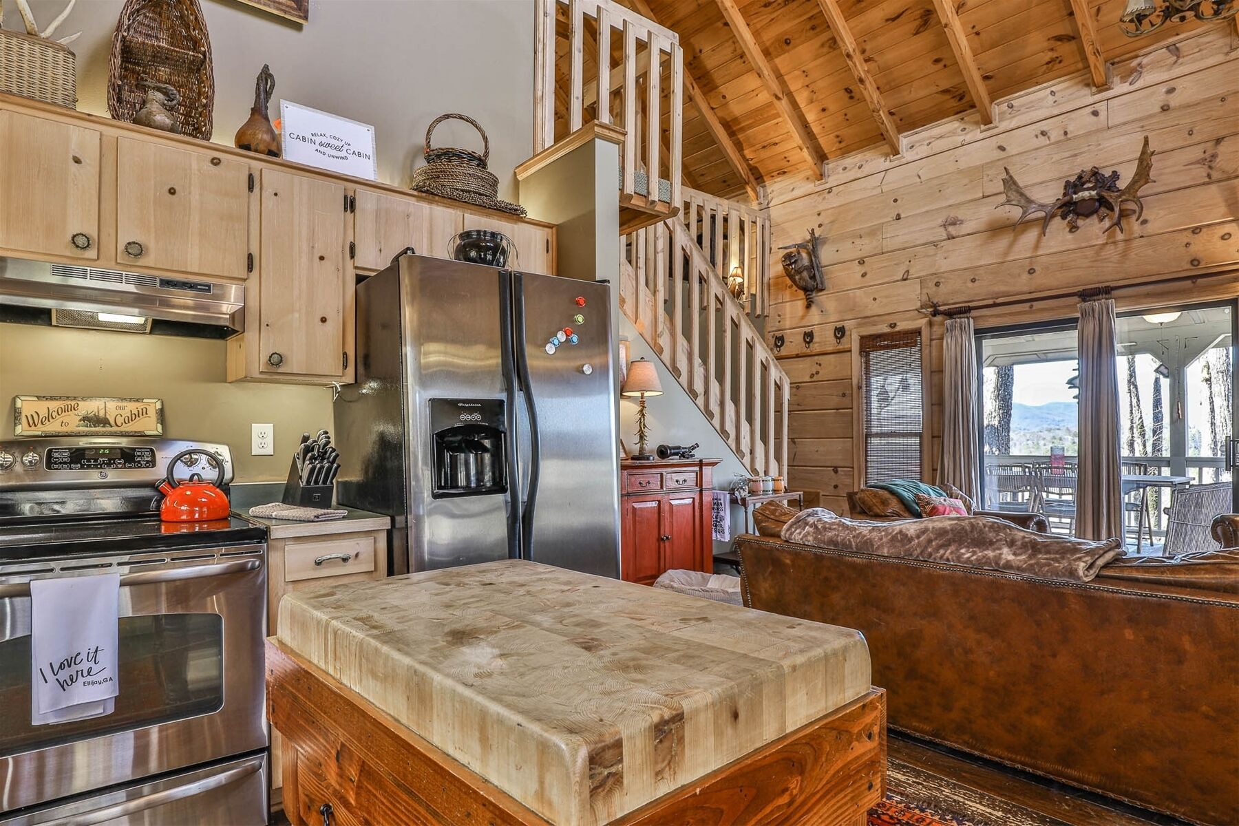 Mountain High Lodge, overlooking the Blue Ridge Mountains