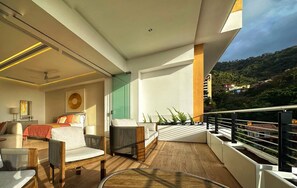 Large private balcony to enjoy your favorite cocktail