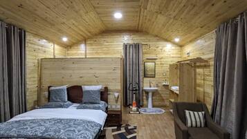 Cabaña Deluxe | 1 habitación, wifi gratis y ropa de cama