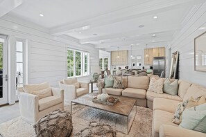 TV, caminetto, lettore DVD, tavolo da ping pong