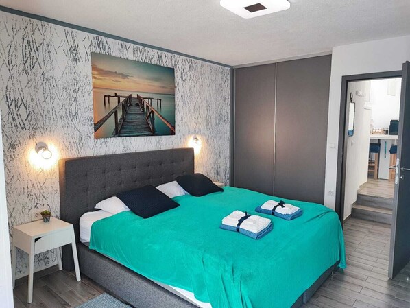 Villa | 1 habitación, tabla de planchar con plancha, wifi gratis y ropa de cama