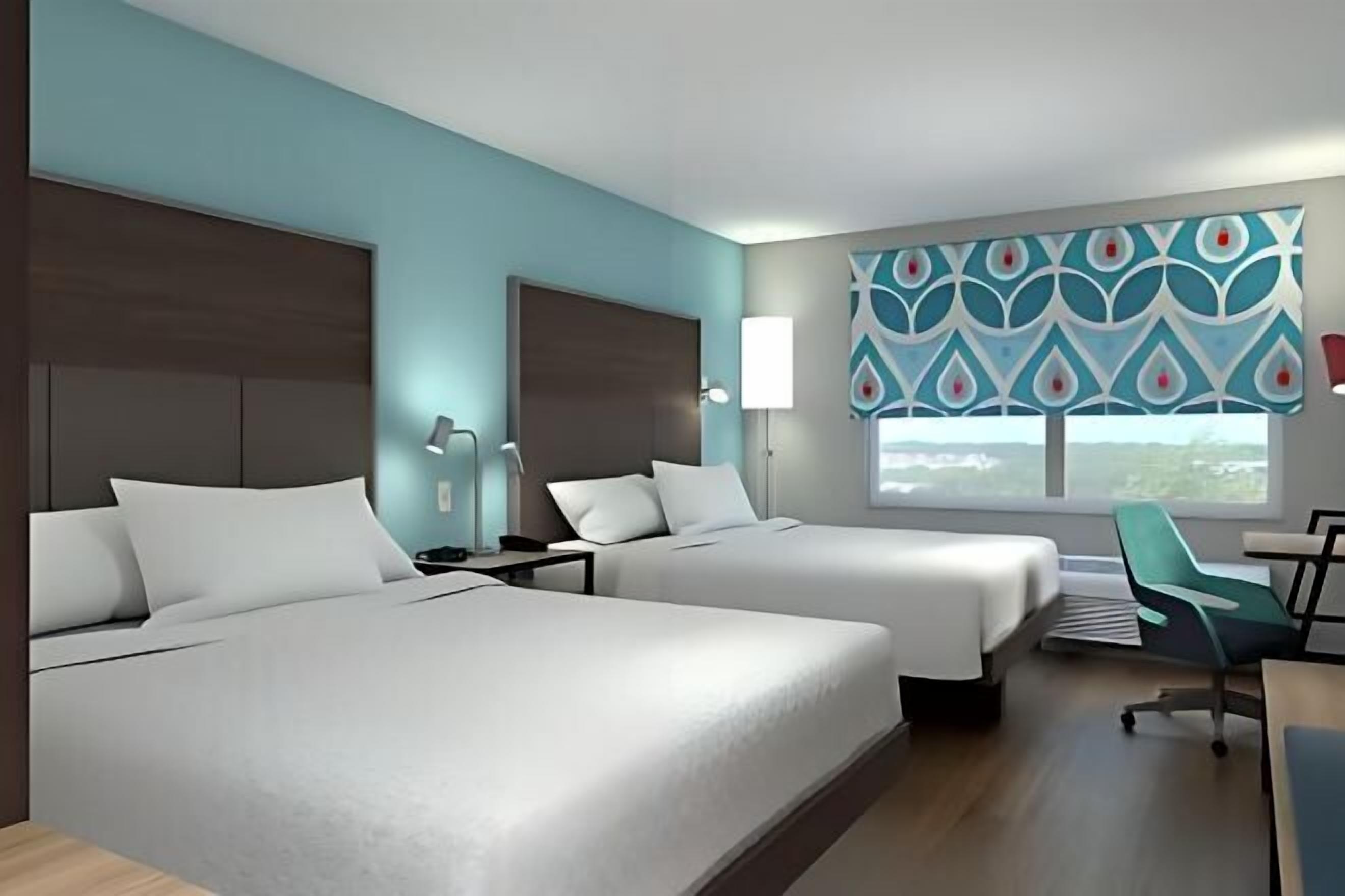 Desk, blackout drapes, iron/ironing board, free WiFi