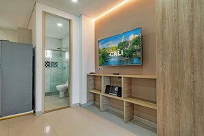 Towels, soap, toilet paper