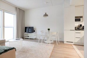 Klassiek appartement | Een bureau, een strijkplank/strijkijzer, gratis wifi, beddengoed