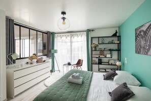 4 bedrooms, iron/ironing board, free WiFi, bed sheets - Dom Jelenia - 1km de la plage (Cancale)