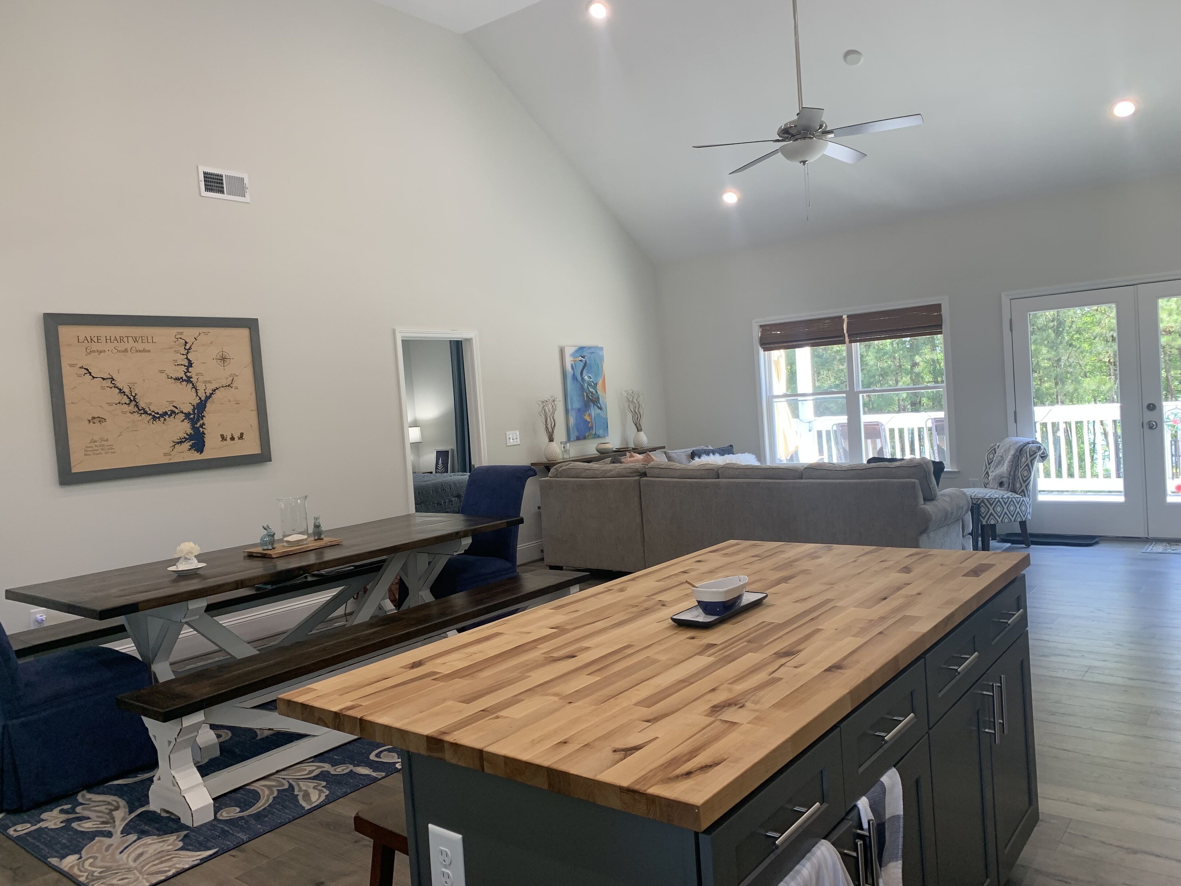 Brand New~Waterfront Cove Lake Home near Clemson w/ Kayak, SUP's, Fire Pit  