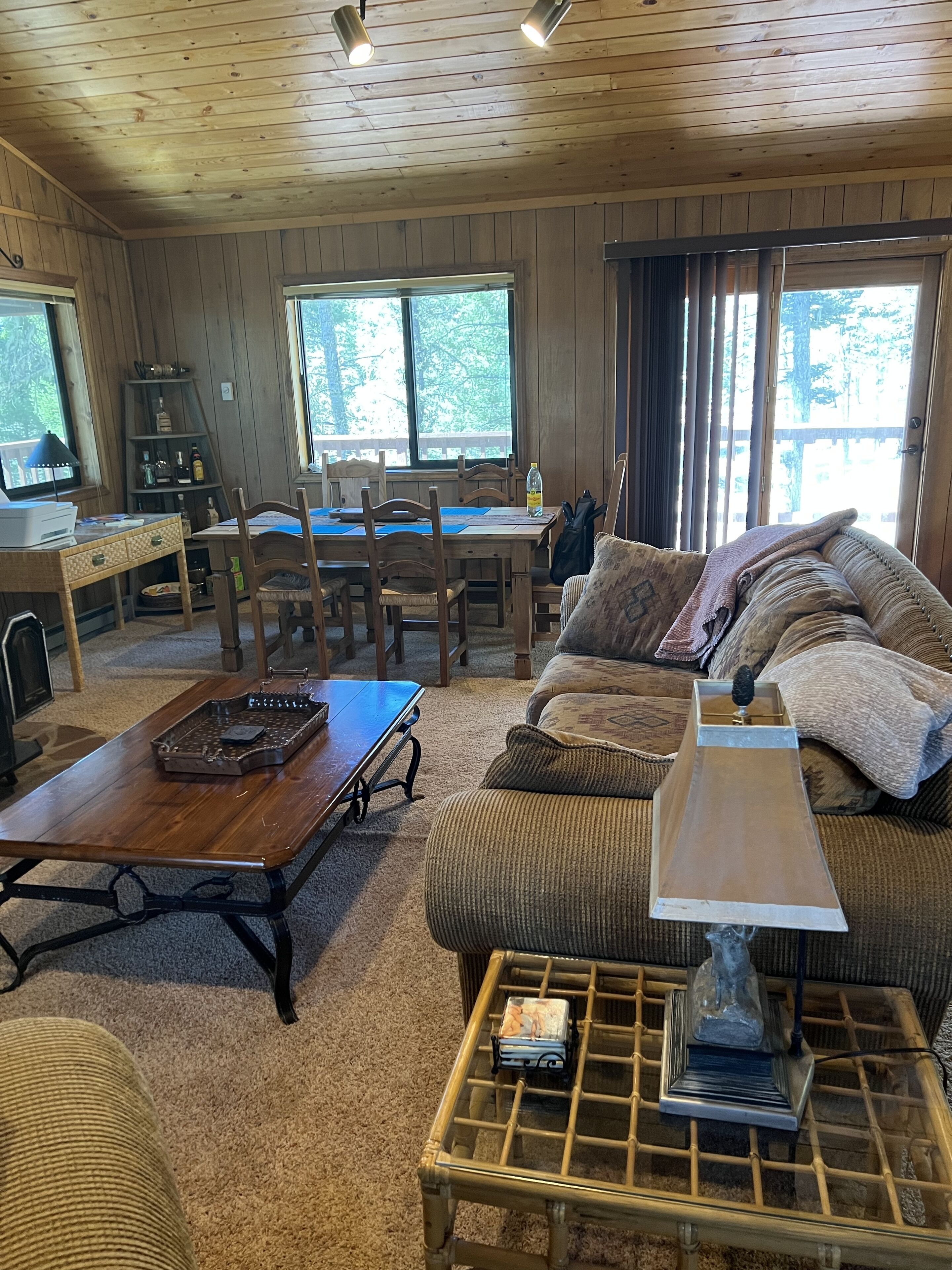 Smart TV, fireplace, table tennis, books