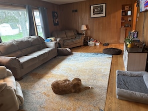 Smart TV, video games, DVD player, books - House Available for EAA.  Perfect for those with children or dogs. (Omro)