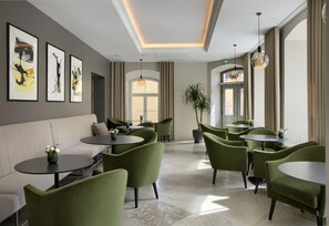 Sitteområde i lobbyen