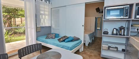 1 bedroom, iron/ironing board, travel crib, free WiFi