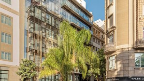 A modern building with a prominent 'INNSIDE' sign, large windows, and a classic architectural style. - INNSiDE by Meliá Tenerife Santa Cruz (Santa Cruz de Tenerife)