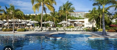 Een verwarmd zwembad