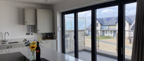 Fridge, dishwasher, electric kettle, toaster