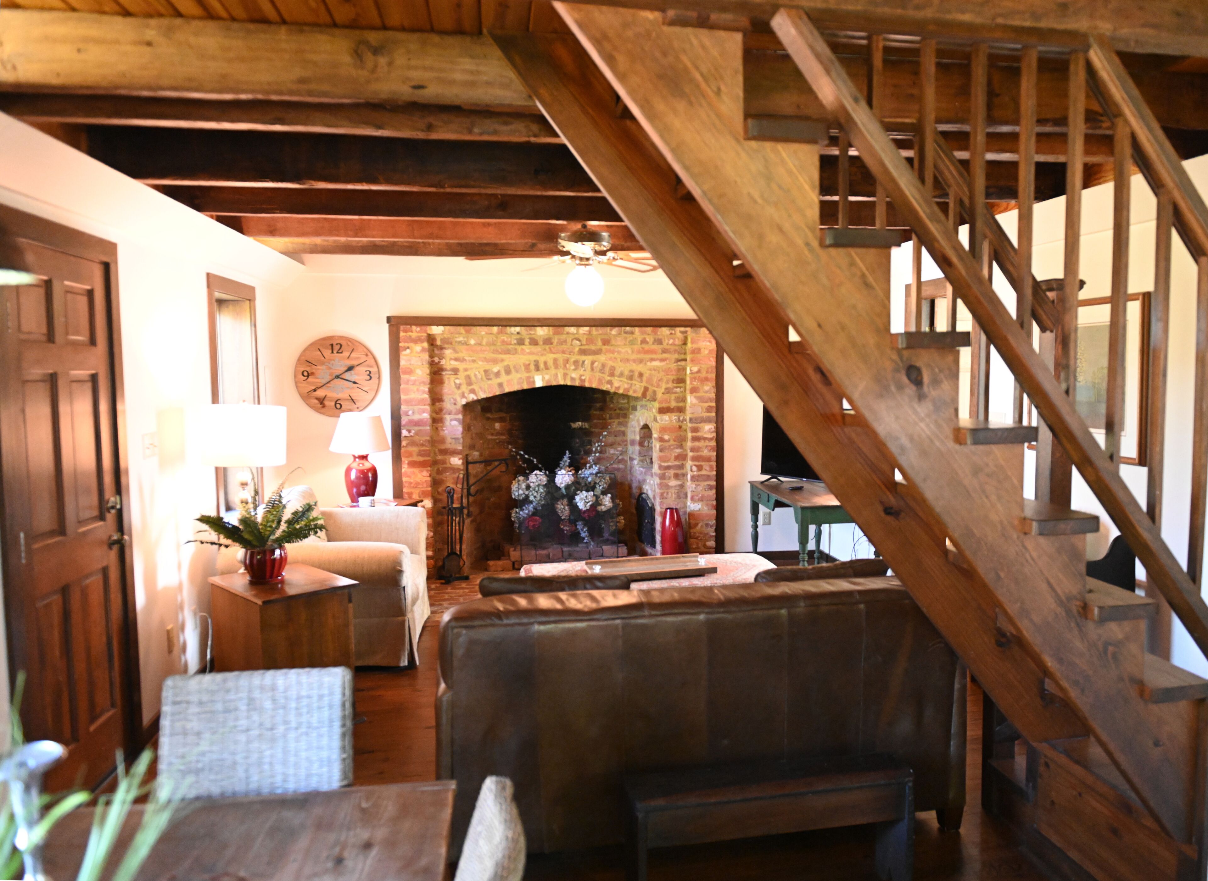 Stairs to the reading loft