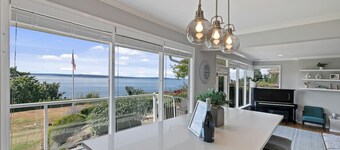 Luxury Water View 6BR Retreat with Hot Tub and Gym