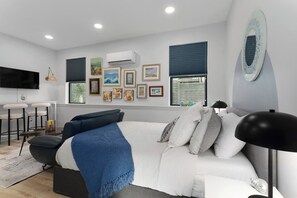 1 quarto, escrivaninha, ferros/tábuas de passar roupa, Wi-Fi de cortesia